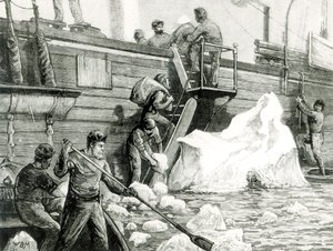 The Arctic Expedition Watering from an Iceberg, fra 